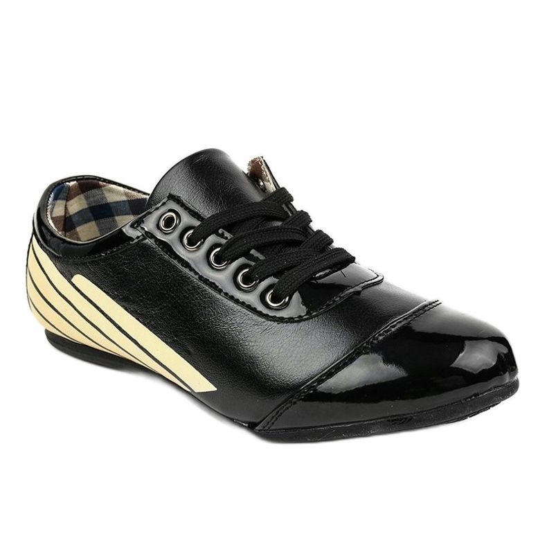 Pantofi jazz negri pantofi clasici 028-1 negru 1