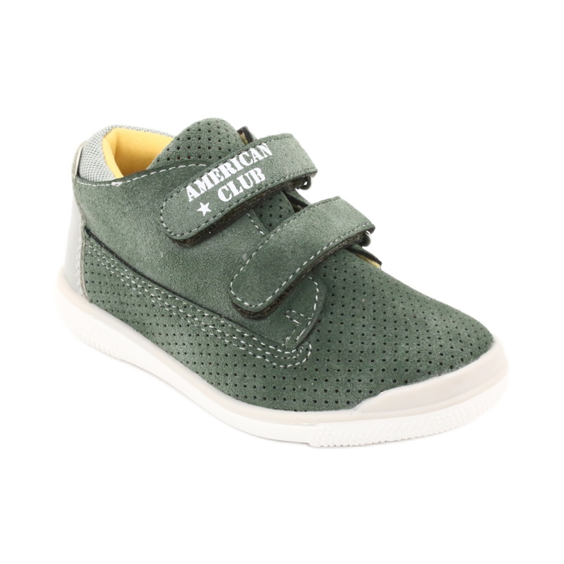 Cizme cu Velcro American Club GC22 gri verde 1