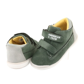 Cizme cu Velcro American Club GC22 gri verde 4