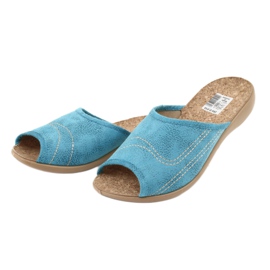 Papuci de damă Cork Befado 254D010 albastru 3