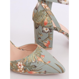 Pompe pe stâlp cu flori LE076P Verde multicolor 1