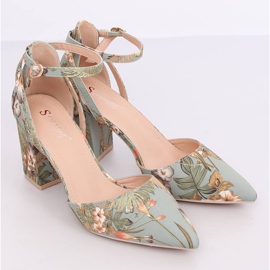 Pompe pe stâlp cu flori LE076P Verde multicolor 2