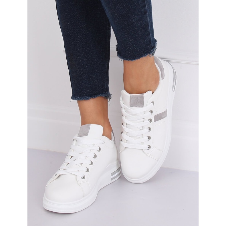 Încălțăminte de sport albă pentru femei BL201P Gri 1