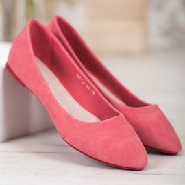 Goodin Balerini roz cu piele ecologică 1 Goodin Balerini roz cu piele ecologică 1