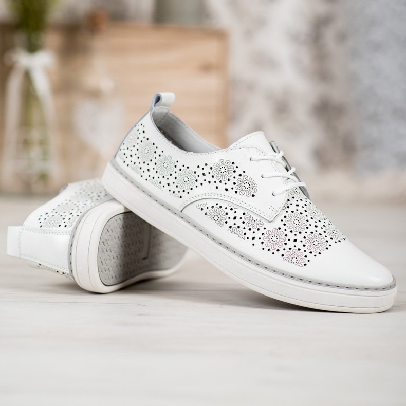 Goodin Adidași din piele albă 2