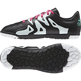 Ghete de fotbal Adidas X 15.3 Tf Leather Jr AF4788 negru negru 1