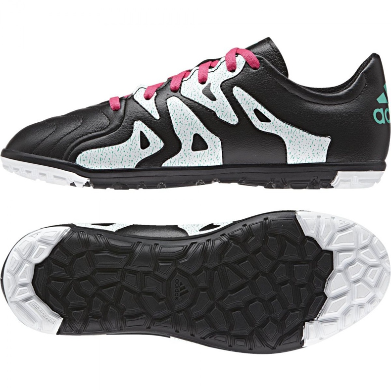 Ghete de fotbal Adidas X 15.3 Tf Leather Jr AF4788 negru negru 1