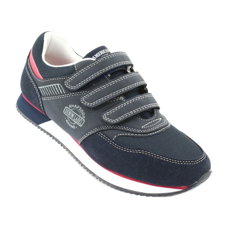 American Club Pantofi RH21 de culoare bleumarin american roșu albastru marin 1