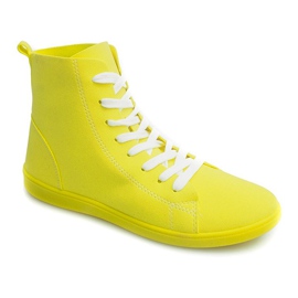 Adidași de material înalt 351 Galben 1