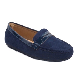 Mocasini bleumarin cu cataramă FM2958-3 albastru marin 1 Mocasini bleumarin cu cataramă FM2958-3 albastru marin 1
