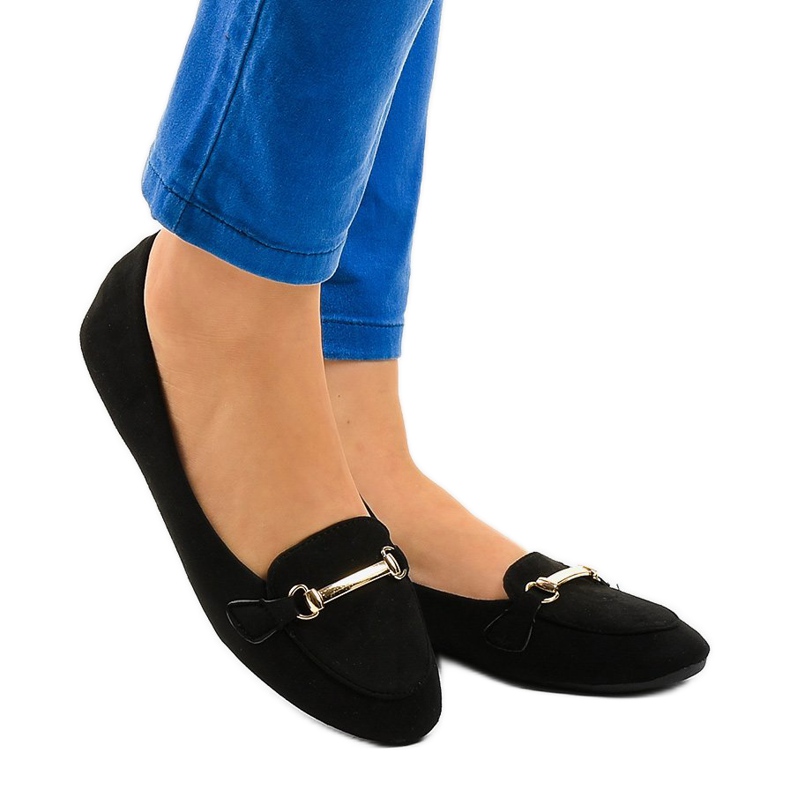 Mocasini negri balerini 2S2018-56 negru 1