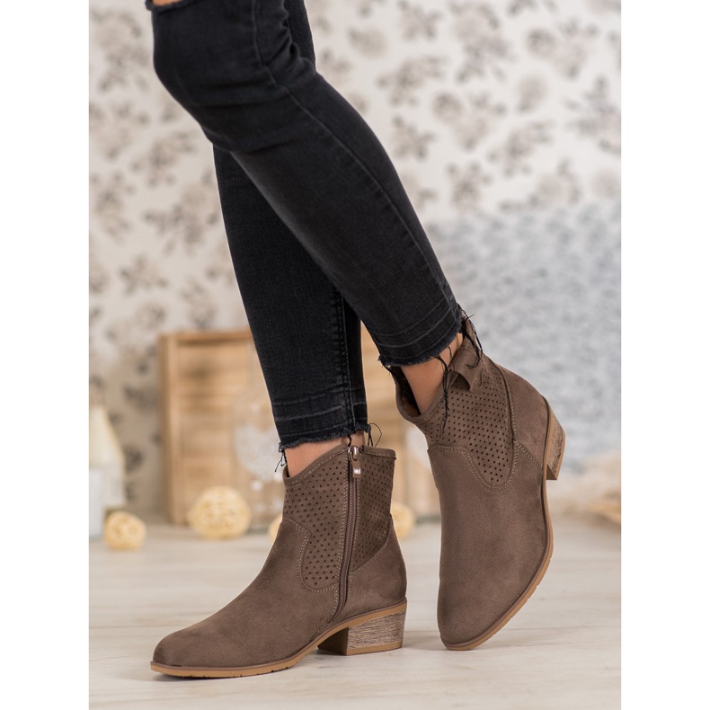 Filippo Cizme de cowboy ajurate maro 2