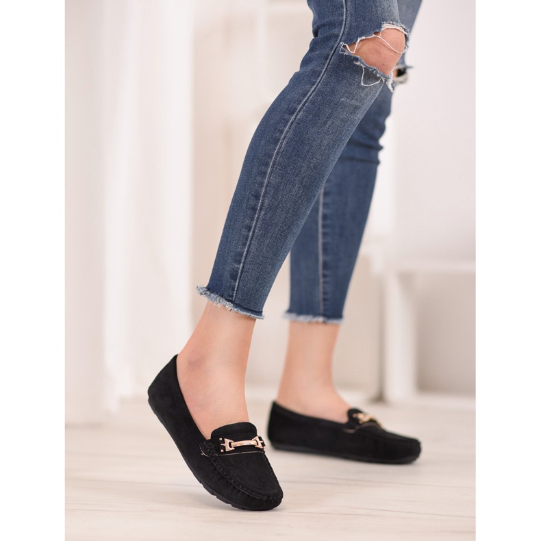 Fama Mocasini textile negru 1