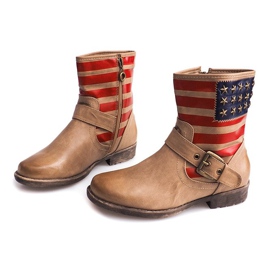 Cizme calde Jodhpur cizme Y350 Bej 2