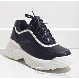 Adidași sport negri din piele ecologică 7918-Y negru 1