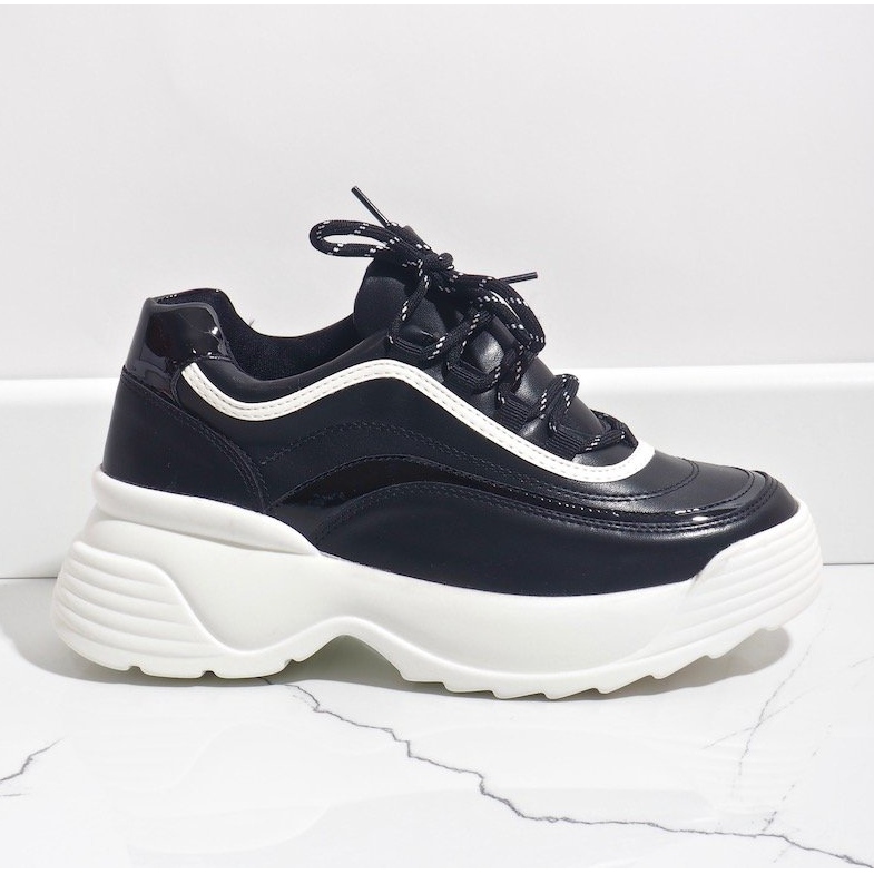 Adidași sport negri din piele ecologică 7918-Y negru 2