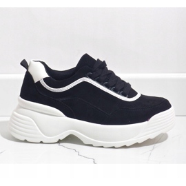 Adidași sport negri din piele ecologică 7917-Y negru 1 Adidași sport negri din piele ecologică 7917-Y negru 1