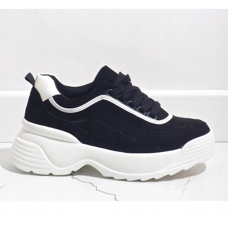 Adidași sport negri din piele ecologică 7917-Y negru 1 Adidași sport negri din piele ecologică 7917-Y negru 1