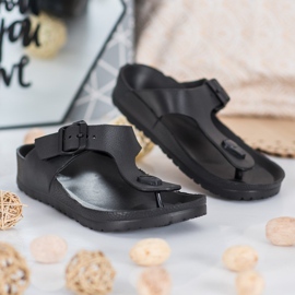 SHELOVET Flip Flops negre negru 1