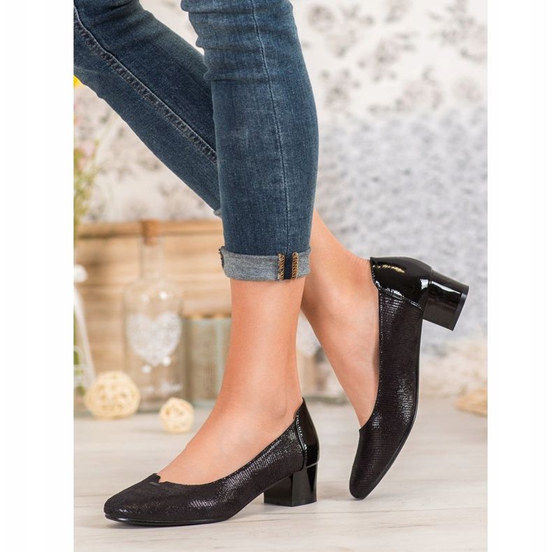 Pompe textile VINCEZA negru 2