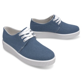 Cizme Creepers Pe Platforma Albastră SB-A11 albastru 1