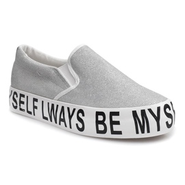 Slip On Glitter E22 gri 1