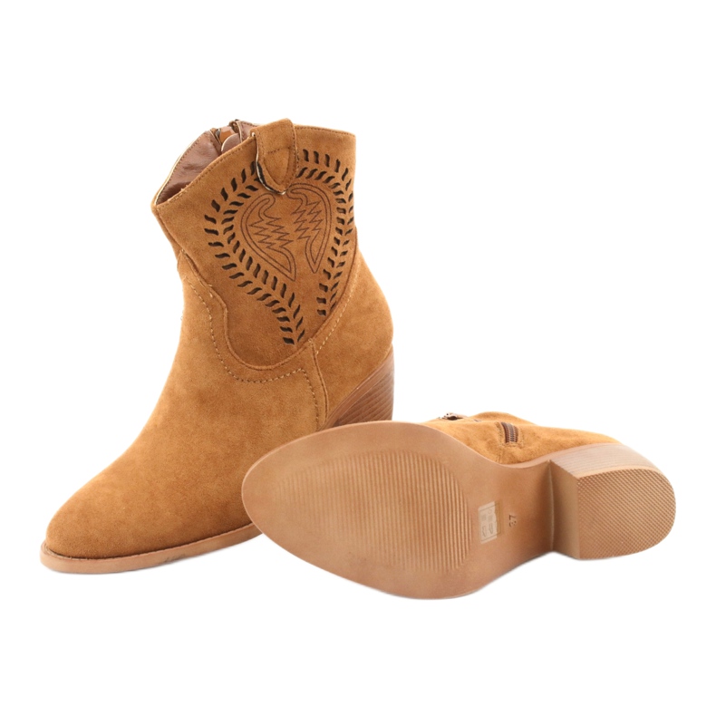 M.Daszyński Casual Cizme de damă cowboy Daszyński 1921, piele de căprioară maro 6 M.Daszyński Casual Cizme de damă cowboy Daszyński 1921, piele de căprioară maro 6