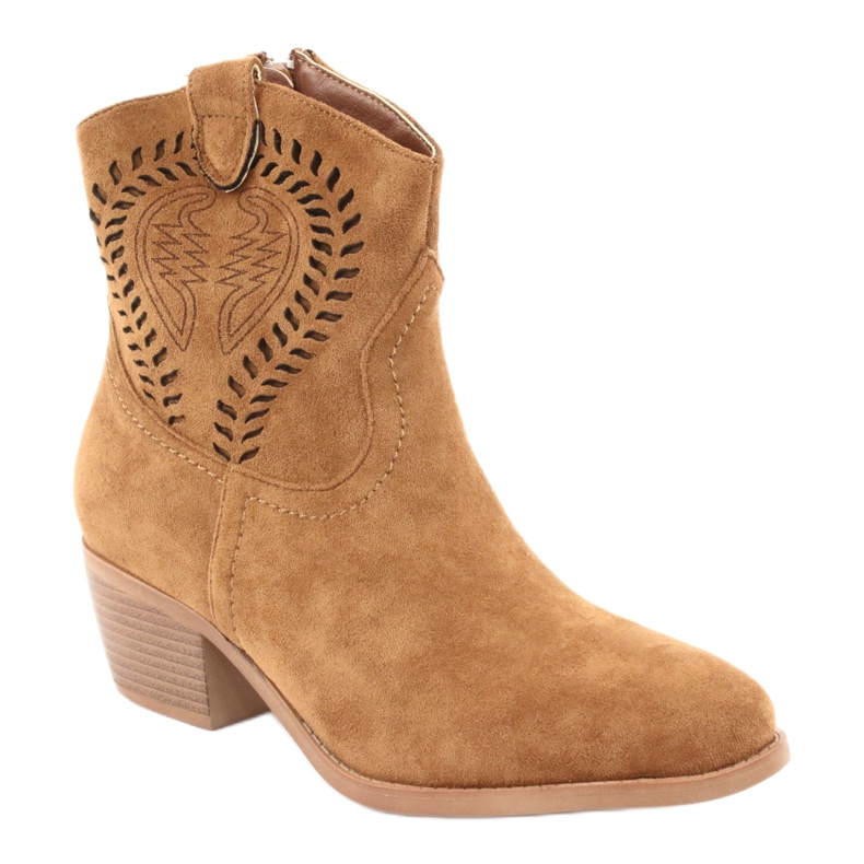 M.Daszyński Casual Cizme de damă cowboy Daszyński 1921, piele de căprioară maro 1 M.Daszyński Casual Cizme de damă cowboy Daszyński 1921, piele de căprioară maro 1