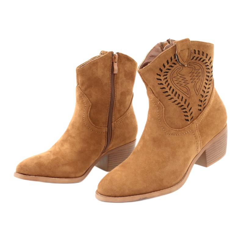 M.Daszyński Casual Cizme de damă cowboy Daszyński 1921, piele de căprioară maro 3 M.Daszyński Casual Cizme de damă cowboy Daszyński 1921, piele de căprioară maro 3