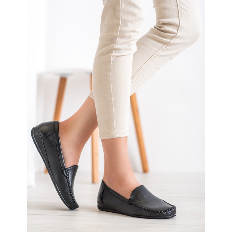 Primavera Mocasini din piele ecologică negru 2