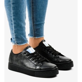 Adidași de dama negri creepersy F-2969 negru 2