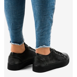 Adidași de dama negri creepersy F-2969 negru 1