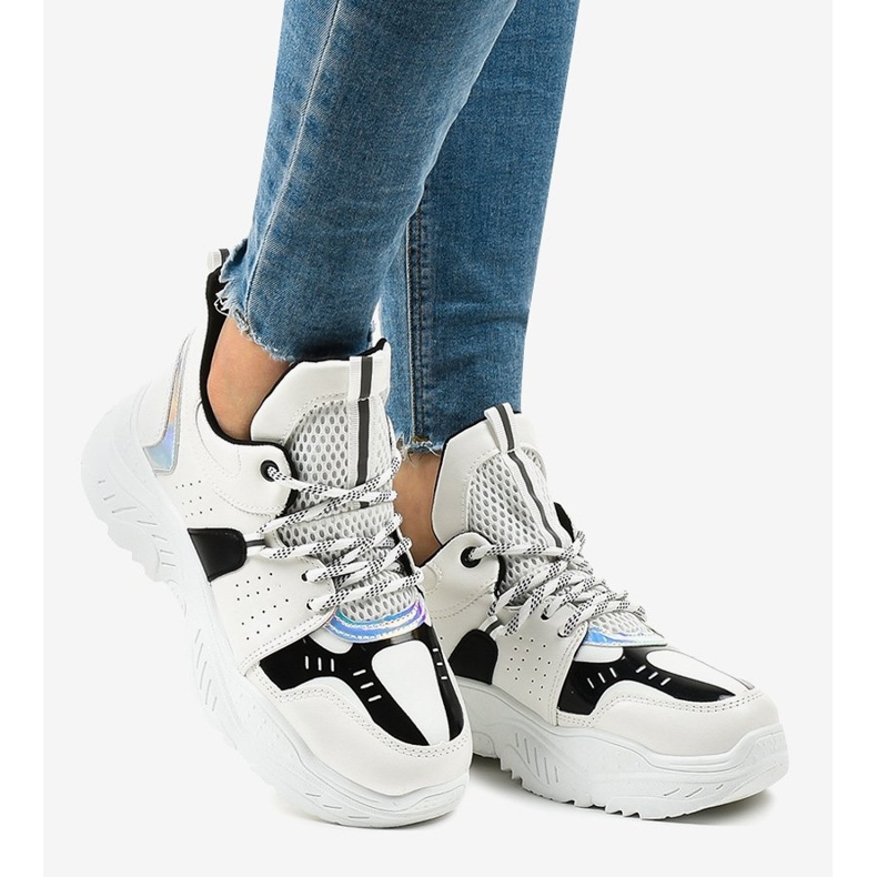 Adidași de sport albi K-505 1