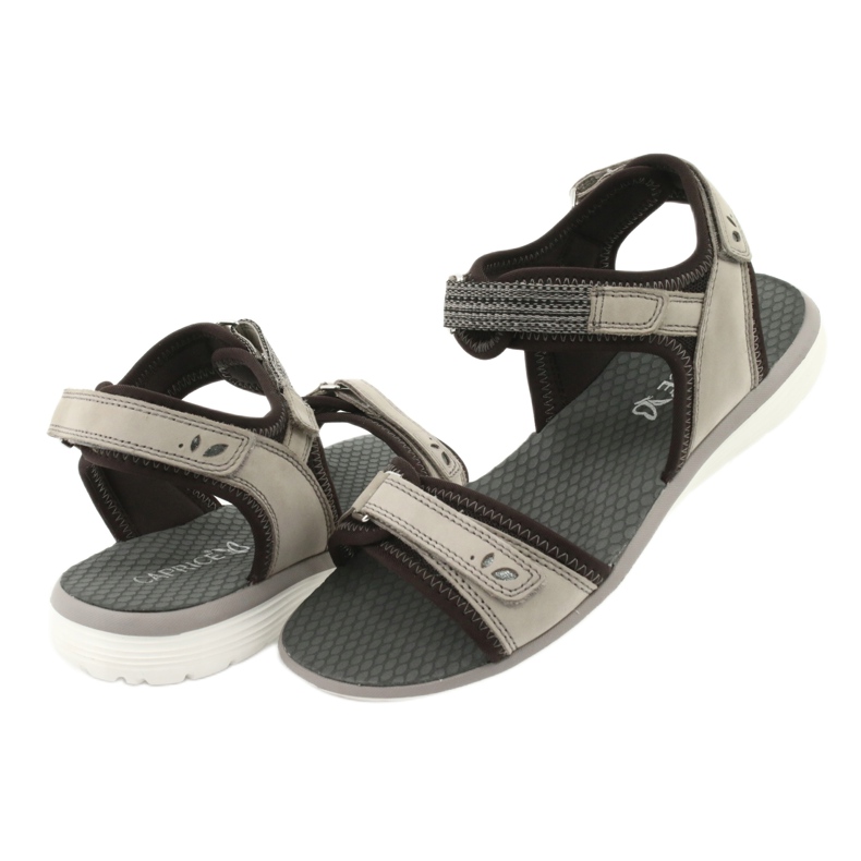 Sandale sport confortabile Caprice 28606 bej maro 4 Sandale sport confortabile Caprice 28606 bej maro 4