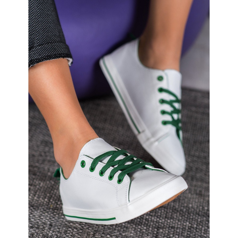 SHELOVET Adidași confortabili alb 2