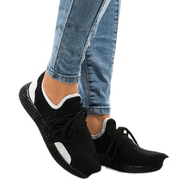 Pantofi sport negri pentru femei B-6851 negru 2 Pantofi sport negri pentru femei B-6851 negru 2