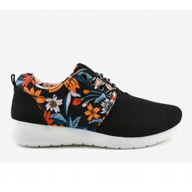 Pantofi sport negri B02-1 negru multicolor 2