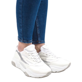 Adidași de sport albi SX001-9 1 Adidași de sport albi SX001-9 1