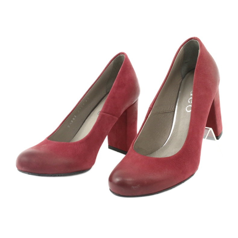 Pantofi de dama clasici Edeo 2119 claret multicolor 2 Pantofi de dama clasici Edeo 2119 claret multicolor 2