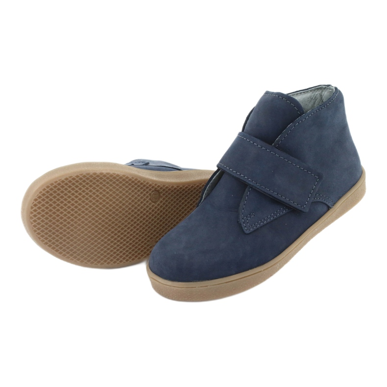 Ghete velcro Mazurek 1101 bleumarin albastru 5