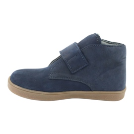 Ghete velcro Mazurek 1101 bleumarin albastru 2