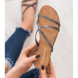 Sergio Leone Papuci eleganți gri 2