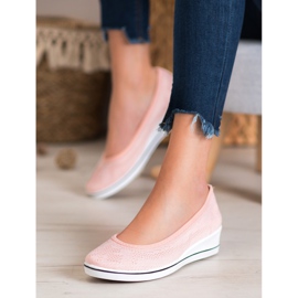 Super Me Balerină ajurată pe pană roz 2 Super Me Balerină ajurată pe pană roz 2