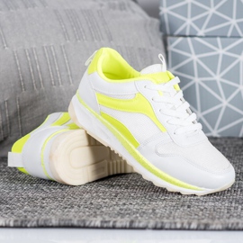 SHELOVET Pantofi albi legați 1