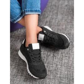 SHELOVET Adidași sportivi negru 1