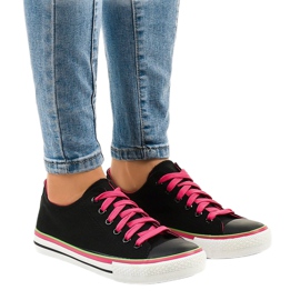 Adidași clasici negri W03 negru verde 1 Adidași clasici negri W03 negru verde 1