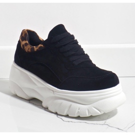 Adidași sport negri din piele ecologică 7816-Y negru 1