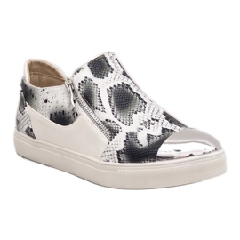 Adidași în stil șarpe alb Q48-41 multicolor 1