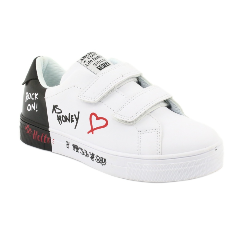 Adidași albi și negri American Club ES05 negru 1