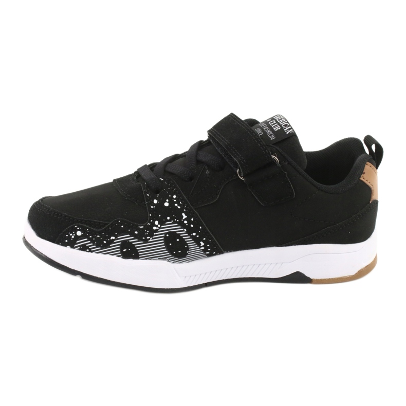 American Club Pantofi sport copii americani pentru copii BS03 negru alb 2